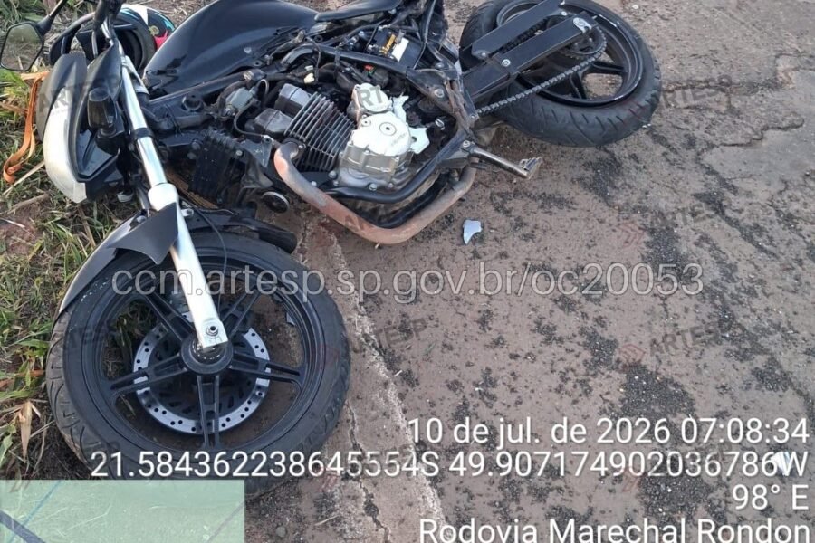 Motociclista morre após colisão na rodovia Marechal Rondon