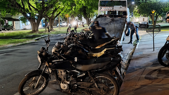 Operação contra motos barulhentas recolhe 15 veículos em Araçatuba