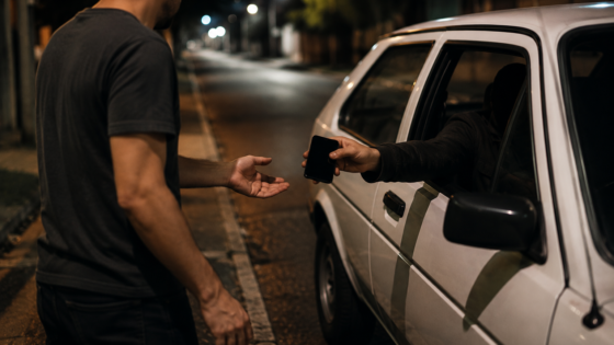 Homem é assaltado e tem celular levado no Jussara