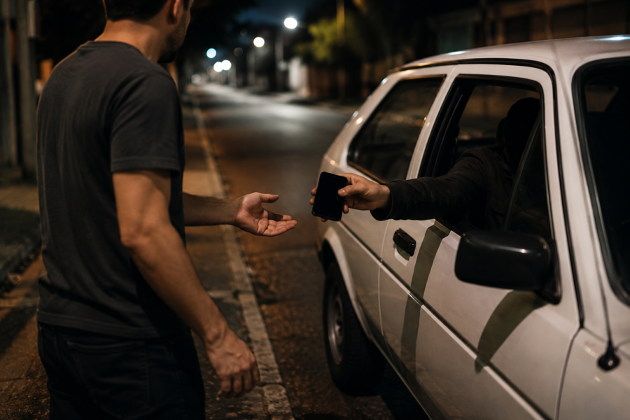 Homem é assaltado e tem celular levado no Jussara