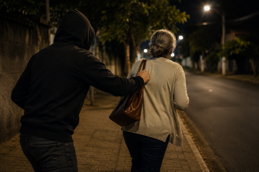 Idosa é enforcada e jogada ao chão durante roubo em Valparaíso