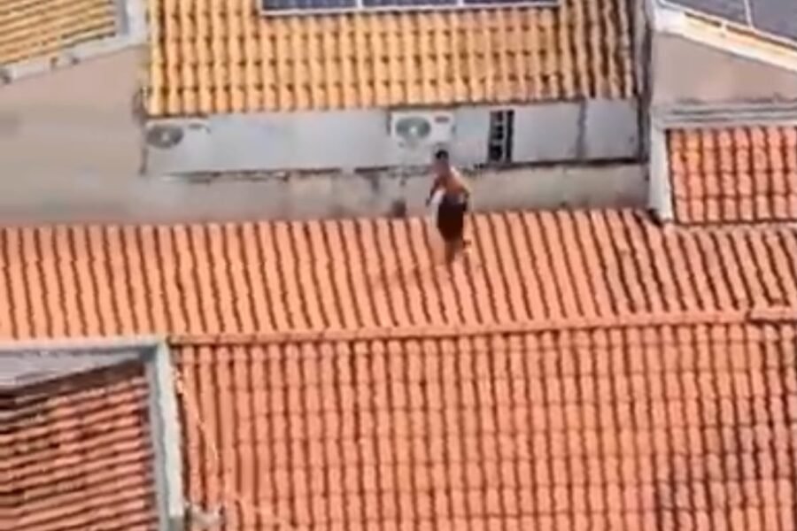 ASSISTA: Águia persegue suspeito de furtar residência em Araçatuba