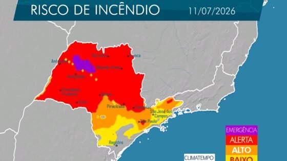 Defesa Civil alerta para alto risco de queimadas na região de Araçatuba