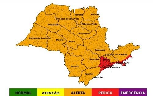Defesa Civil alerta para ventos de até 90 km/h e baixa umidade em Araçatuba