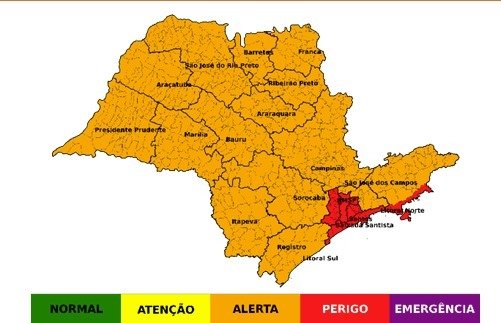 Defesa Civil alerta para ventos de até 90 km/h e baixa umidade em Araçatuba