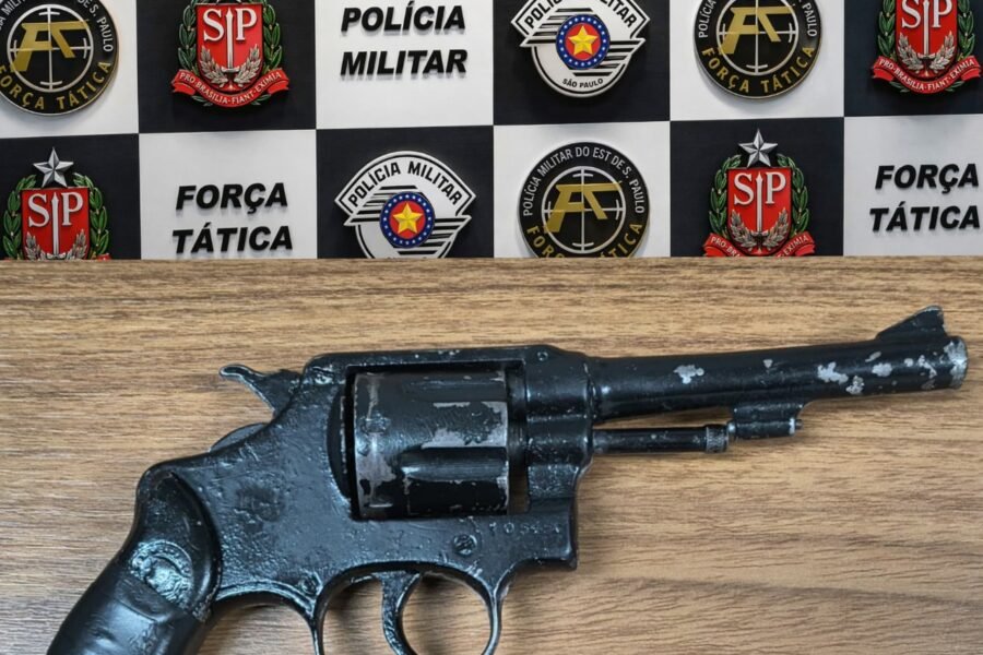 Homem é preso com revólver em Araçatuba
