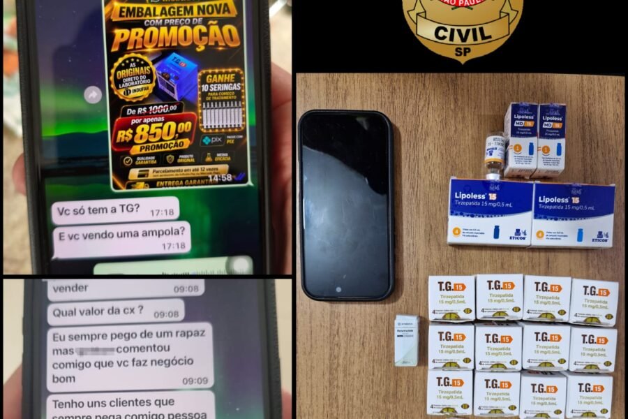 Polícia apreende 67 frascos de medicamentos clandestinos em Birigui
