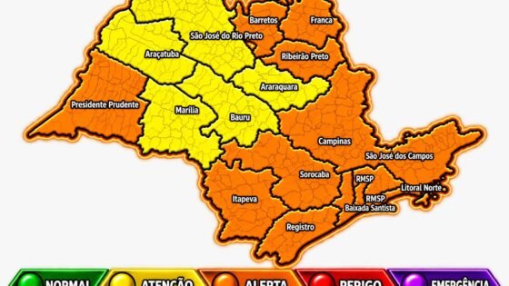 Frente fria derruba temperatura e pode trazer chuva a Araçatuba