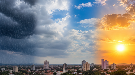 Araçatuba terá chuva na segunda, frio e volta do calor