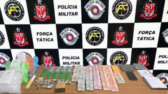PM prende homem com drogas e quase R$ 12 mil em dinheiro