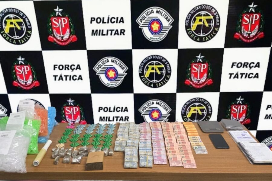 PM prende homem com drogas e quase R$ 12 mil em dinheiro