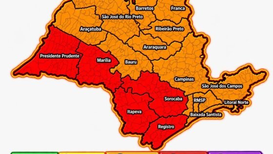 Araçatuba entra em alerta para tempestades entre esta sexta e sábado