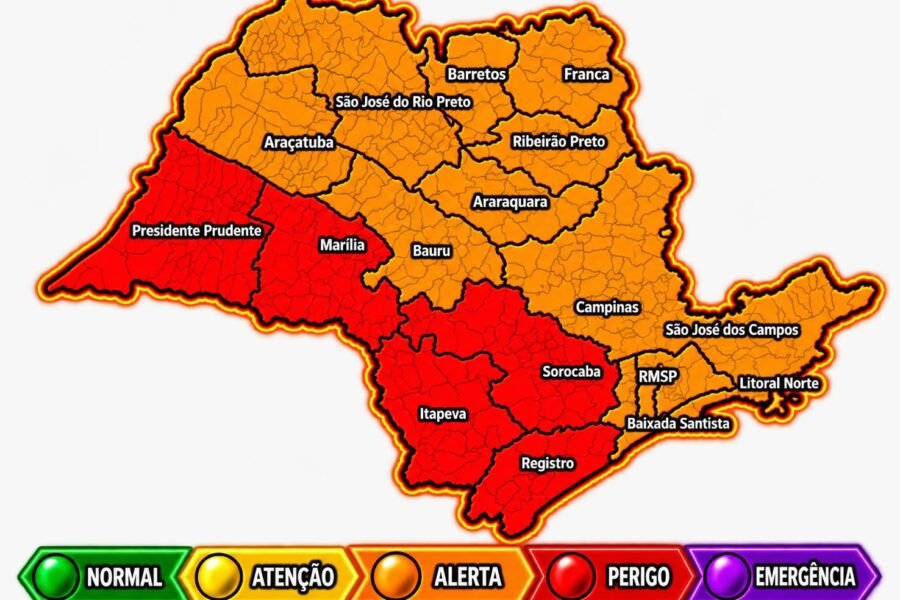 Araçatuba entra em alerta para tempestades entre esta sexta e sábado