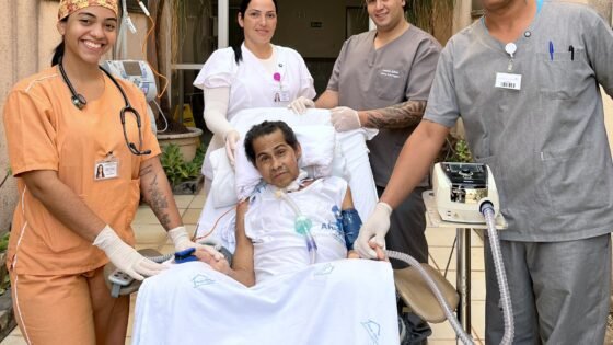 Passeio renova esperança de paciente na UTI em Araçatuba