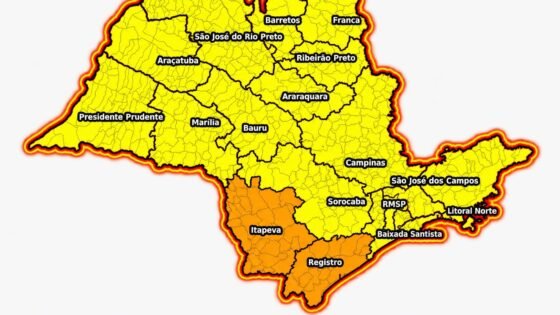 Araçatuba terá pancadas de chuva e máxima de 34°C no domingo
