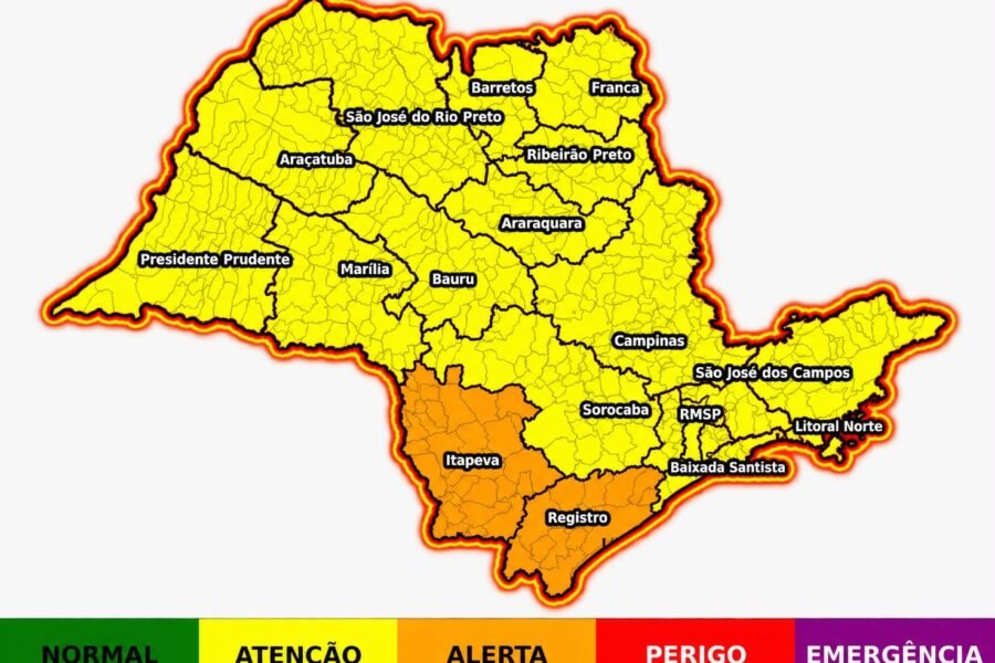 Araçatuba terá pancadas de chuva e máxima de 34°C no domingo