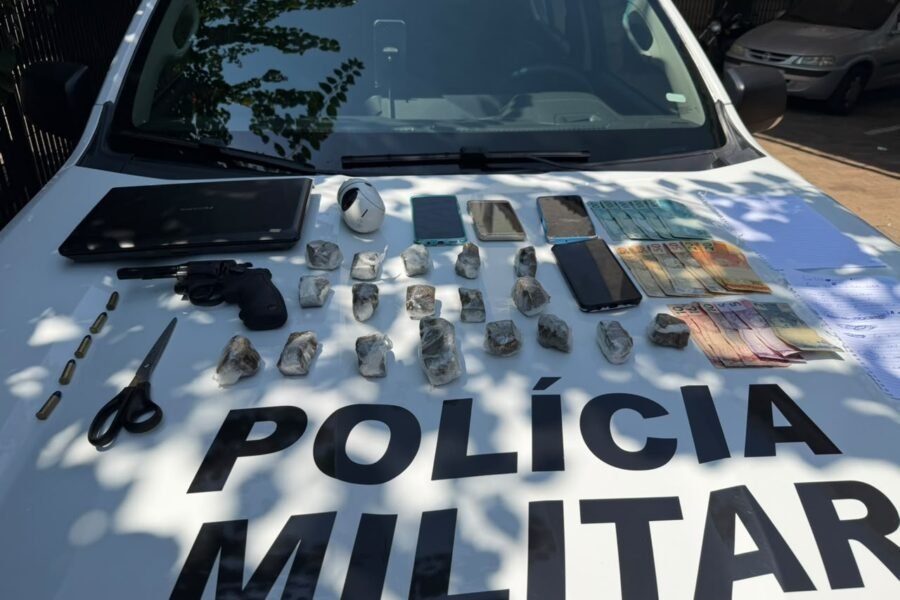PM prende homem com maconha e revólver em Araçatuba
