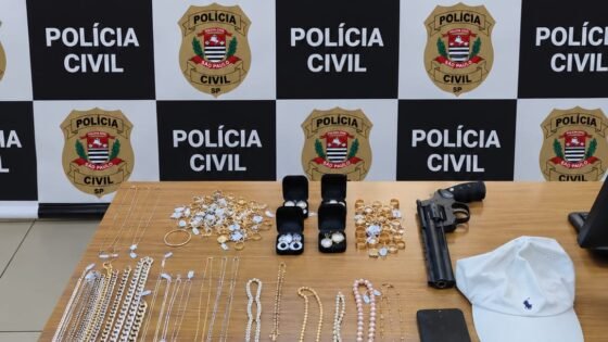Polícia prende suspeito de roubar R$ 1,4 milhão em joias em Araçatuba