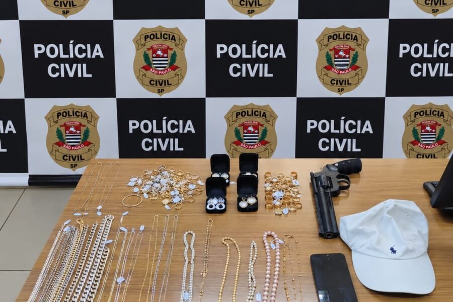 Polícia prende suspeito de roubar R$ 1,4 milhão em joias em Araçatuba