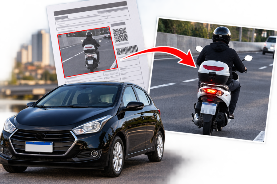 Motorista de Araçatuba leva multa de moto mesmo tendo um carro