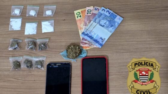 Polícia prende dupla por tráfico de drogas em rancho de Buritama