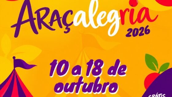 AraçAlegria terá nove espetáculos gratuitos em Araçatuba