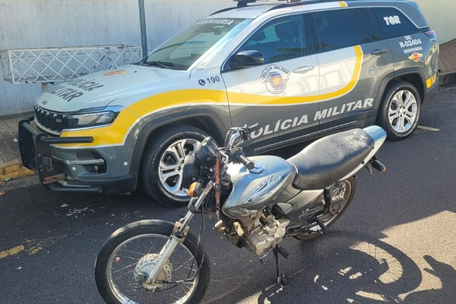 TOR prende homem com moto furtada durante abordagem em Birigui
